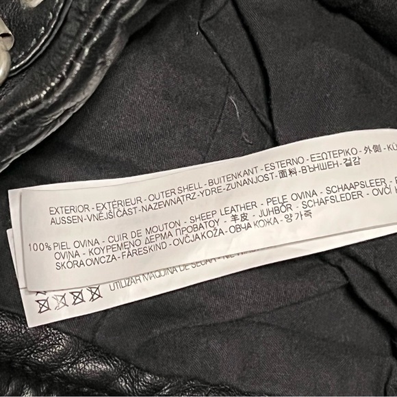Zara Genuine Leather Moto Jacket ASO Kendall & Kylie Jenner, Size XS - Picture 13 of 16